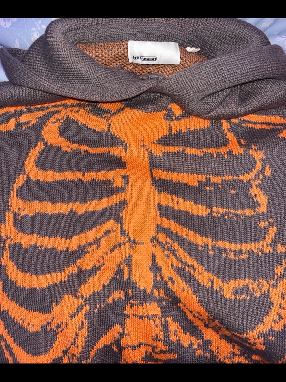TeamSESH BONES Oversized Skeletal Hoodie